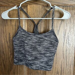Aerie Black and Gray Patterned Tank